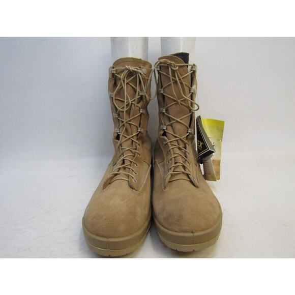 EUC Belleville Mens Sz 12.5 R Tan Suede Gore-Tex Combat Tactical Military Boots main image 5